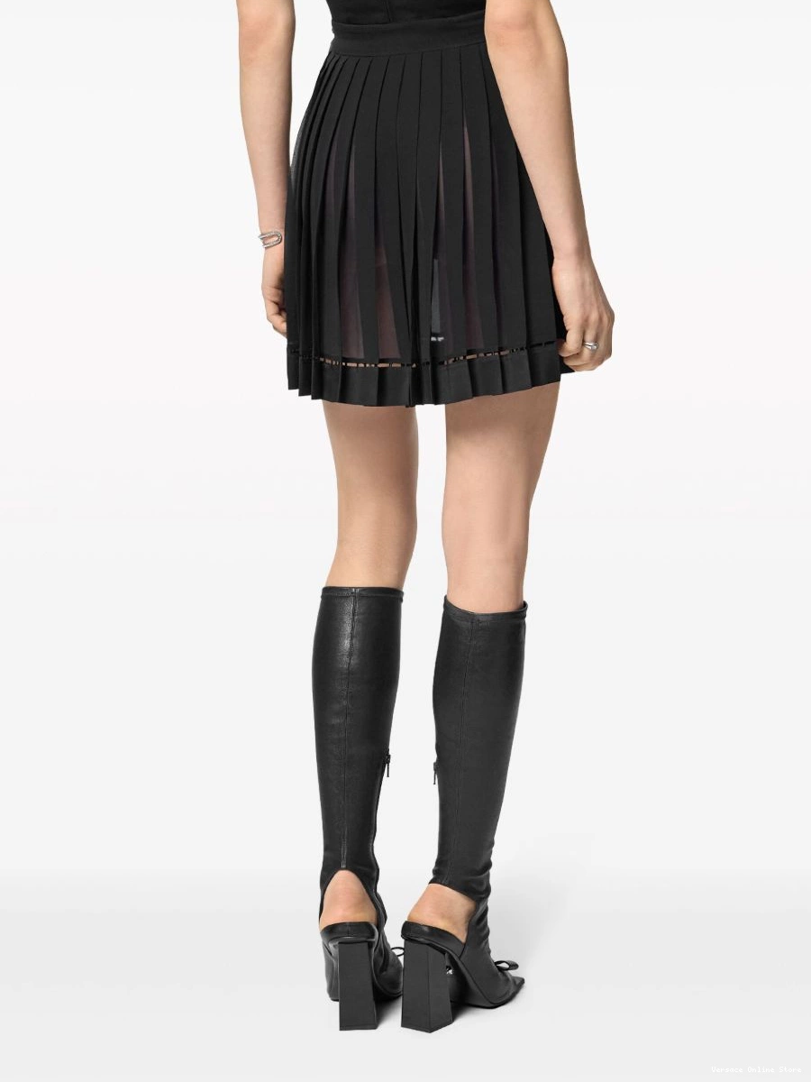 Cheap pleated Versace mini skirt silk Women 0702